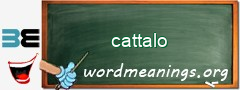 WordMeaning blackboard for cattalo